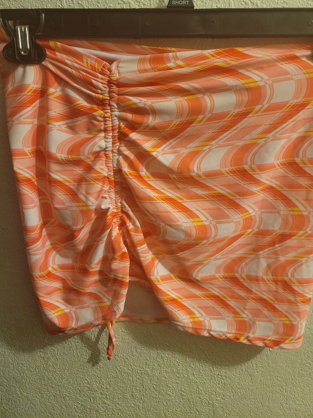 Women’s Orange Swirl Swim Skirt